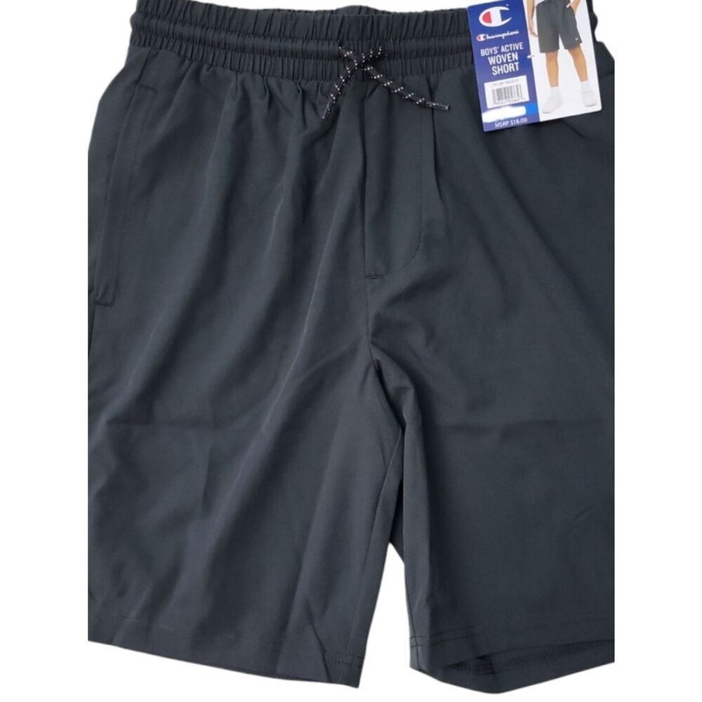 Champion Boys' Active Woven Shorts - Black Size 8